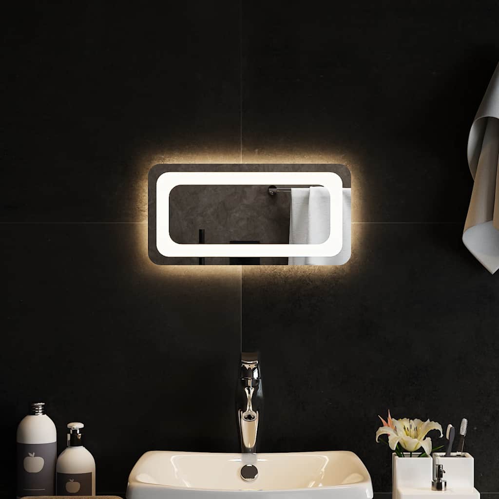 LED-es fürdőszobatükör 40 x 20 cm