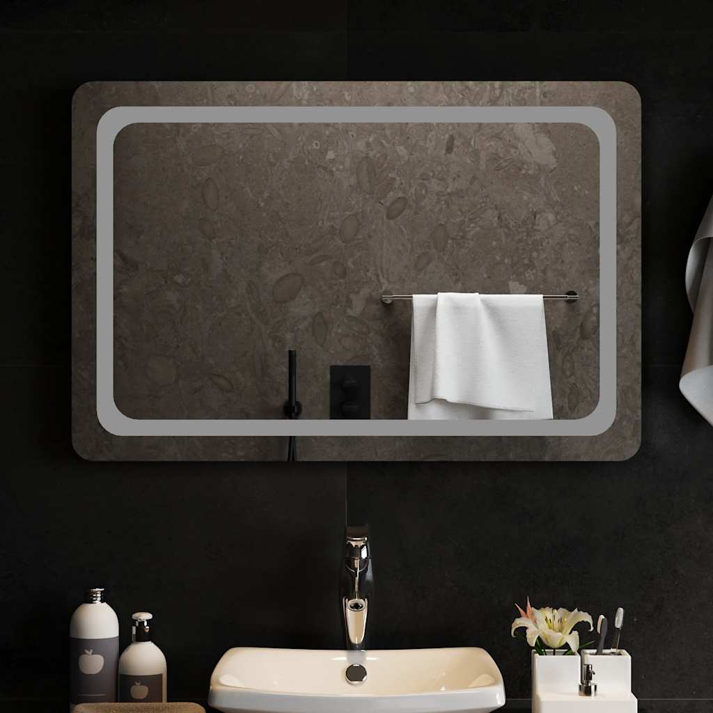LED-es fürdőszobatükör 90x60 cm