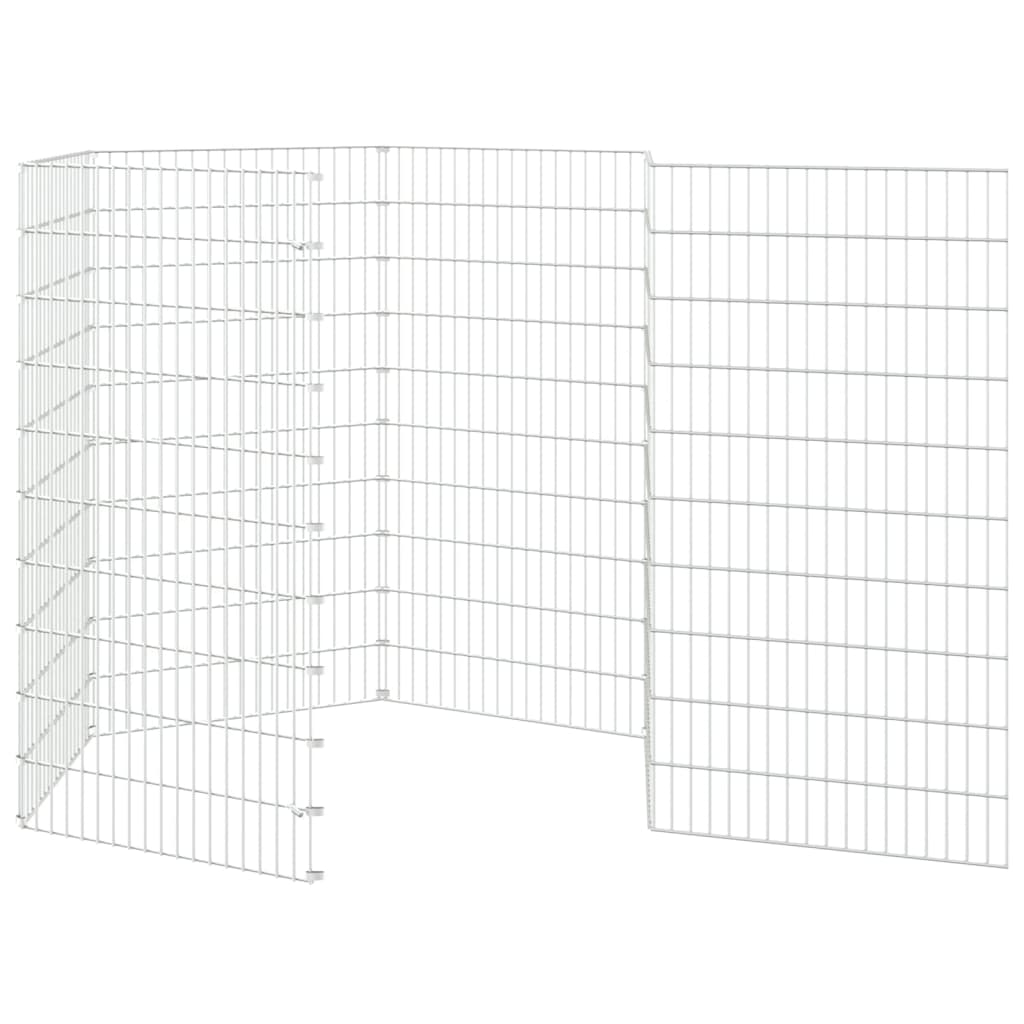 6 paneles horganyzott vas szabadon álló állatketrec 54 x 100 cm