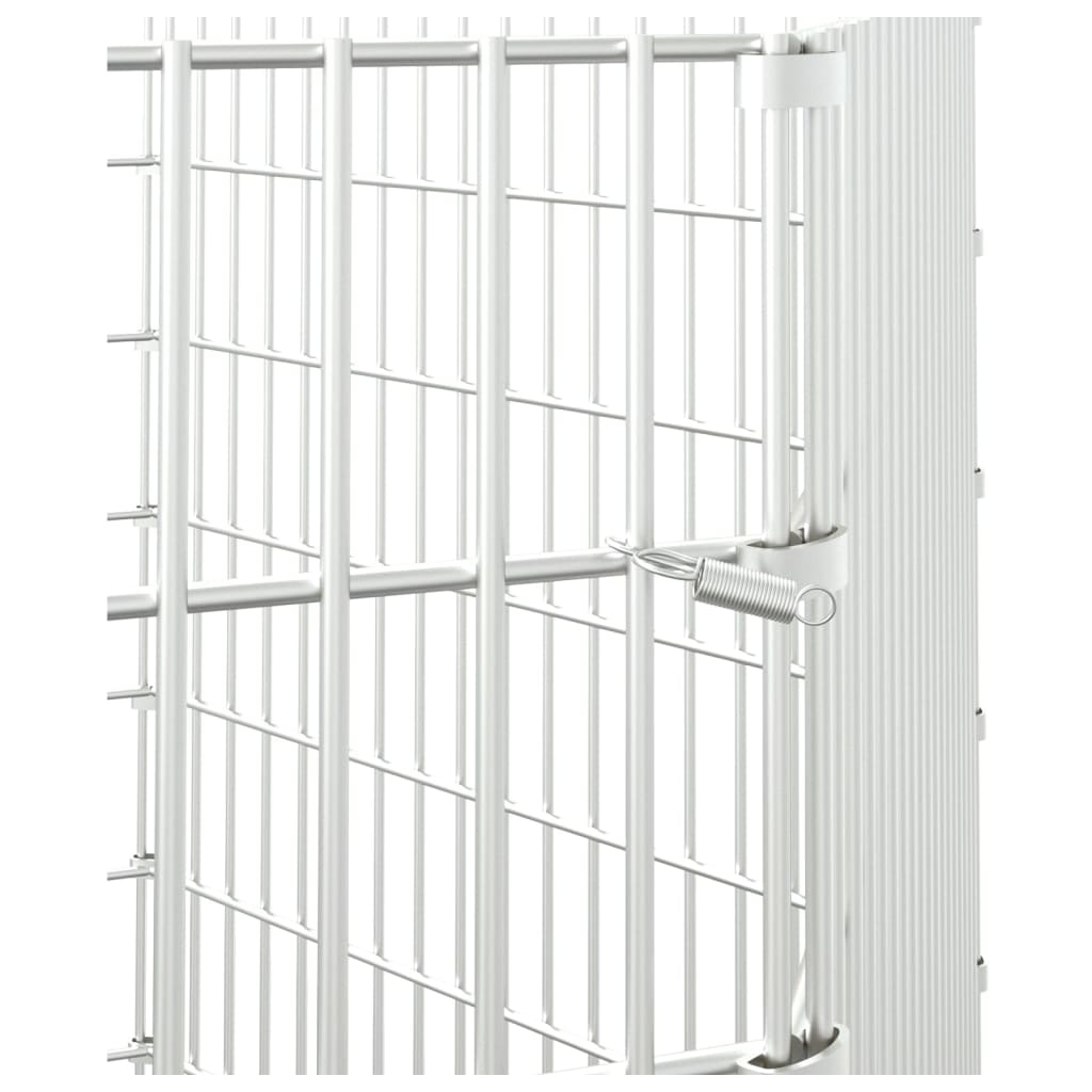 6 paneles horganyzott vas szabadon álló állatketrec 54 x 100 cm