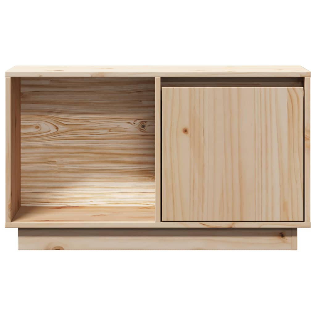 tömör fenyőfa TV-szekrény 74 x 35 x 44 cm