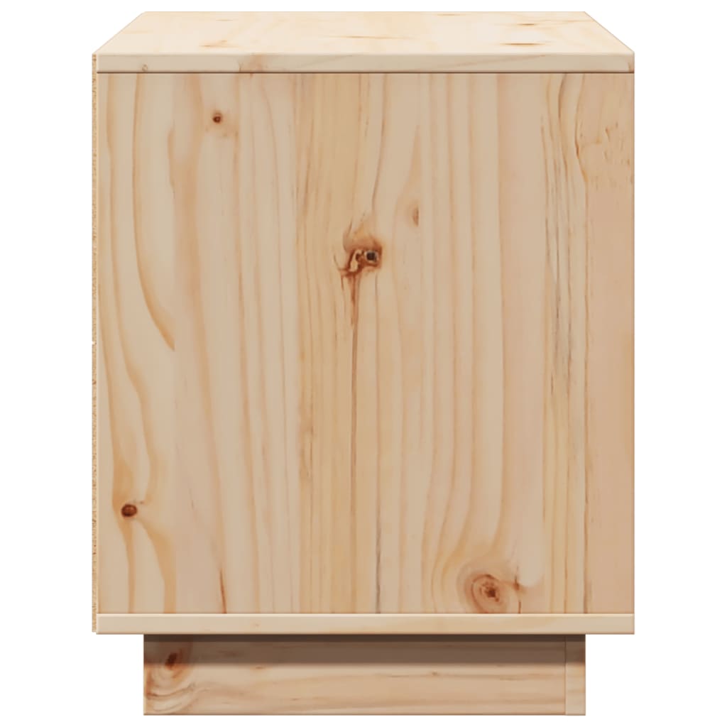 tömör fenyőfa TV-szekrény 74 x 35 x 44 cm