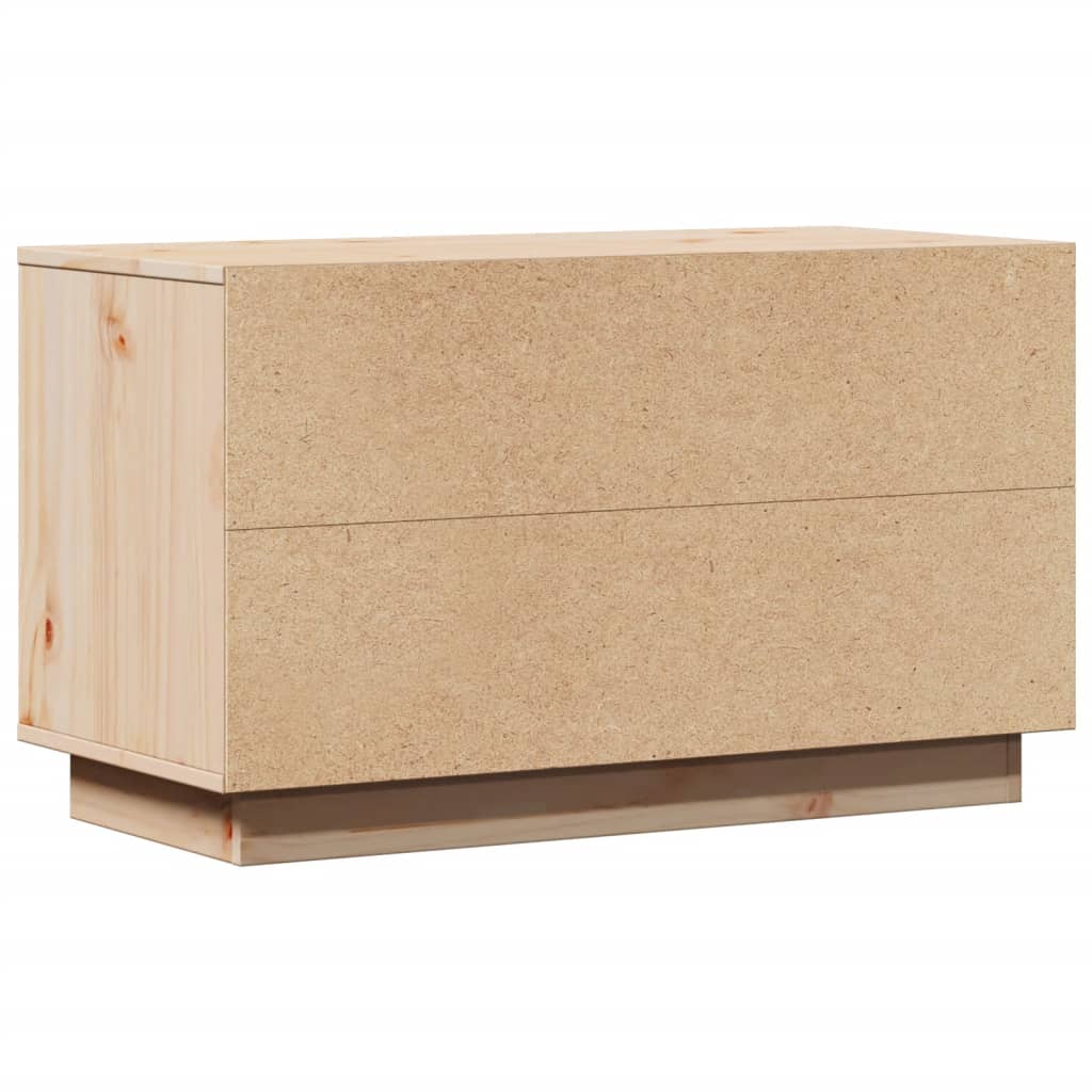 tömör fenyőfa TV-szekrény 74 x 35 x 44 cm
