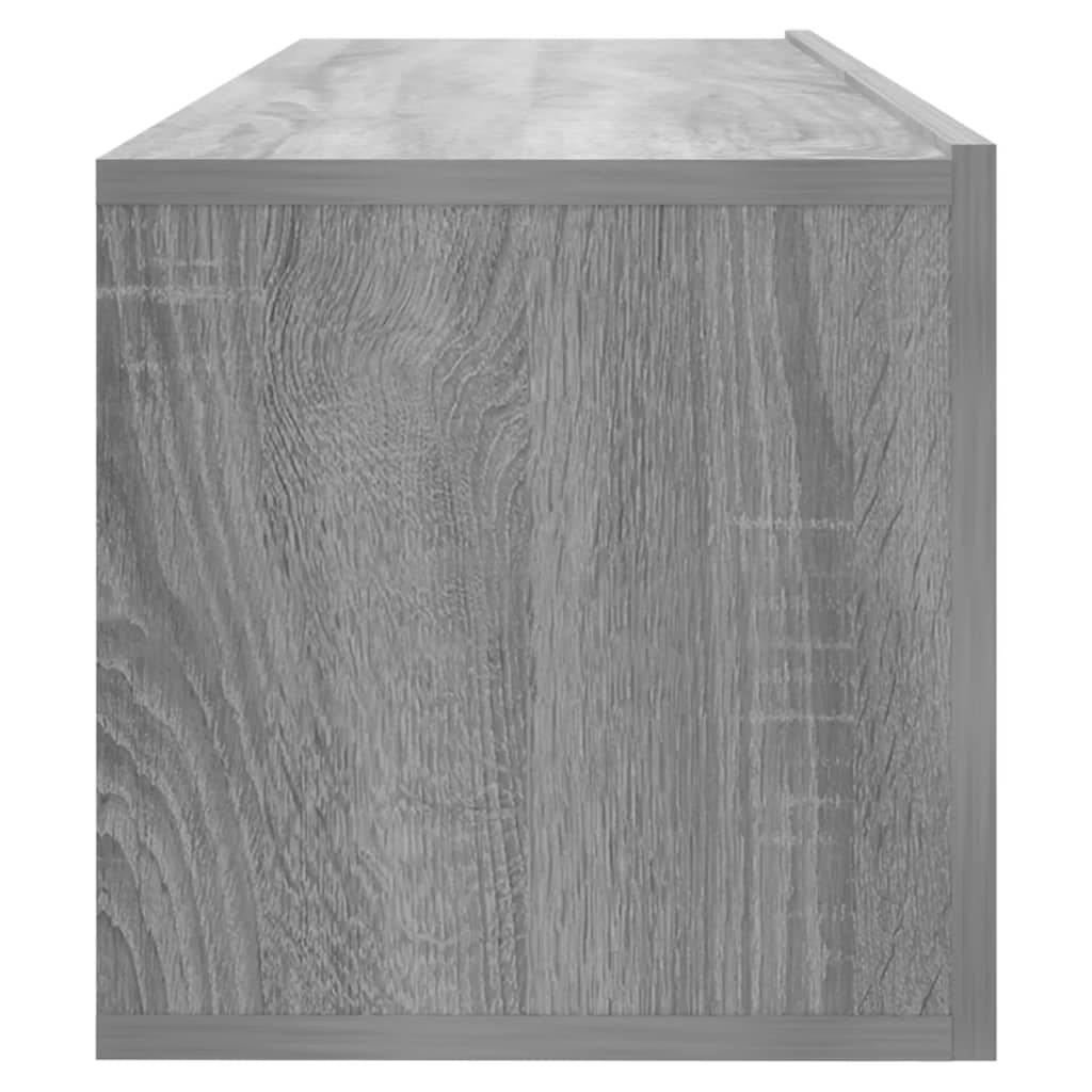 szürke sonoma színű szerelt fa TV-szekrény 100 x 30 x 30 cm