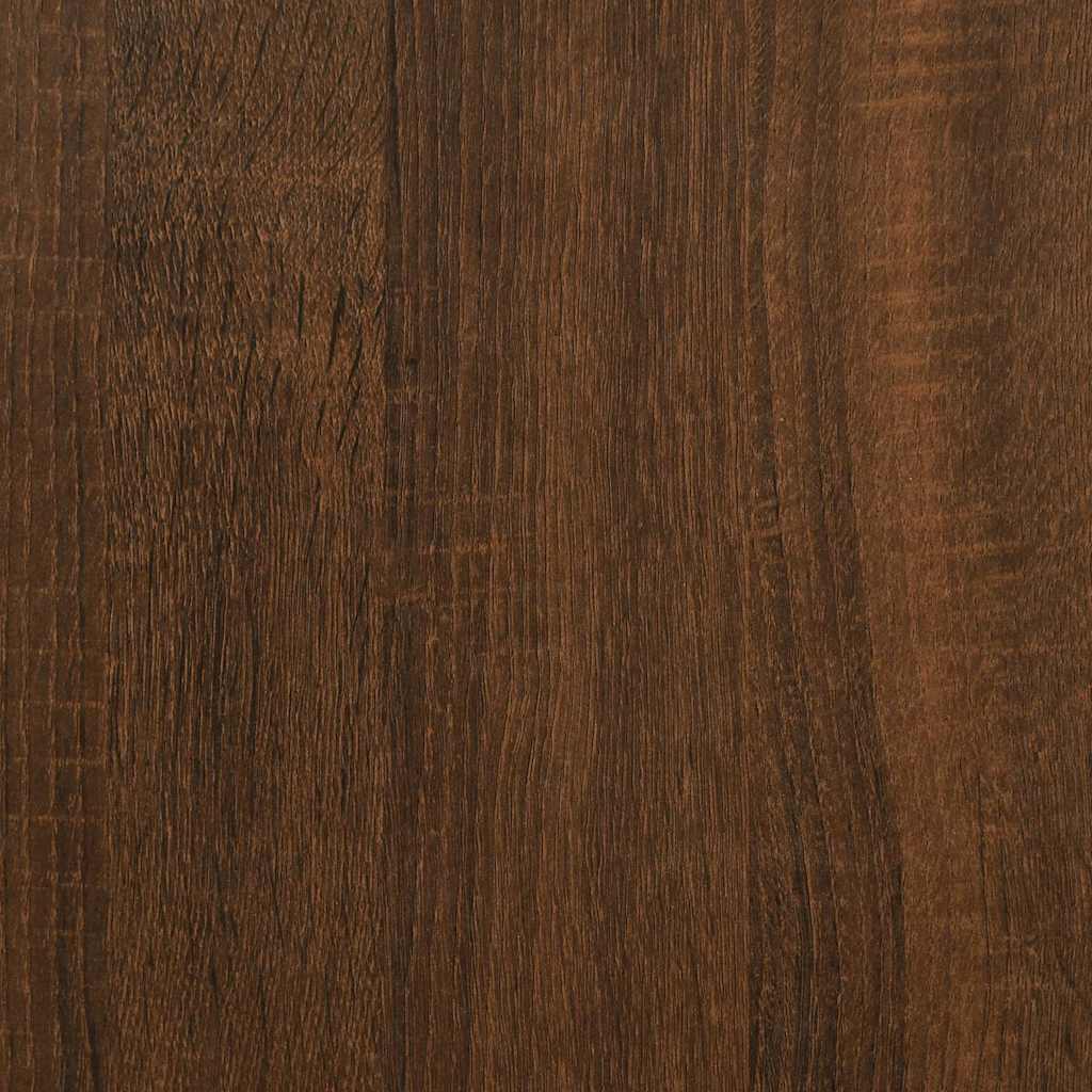 barna tölgyszínű szerelt fa fali TV-szekrény 100 x 30 x 30 cm