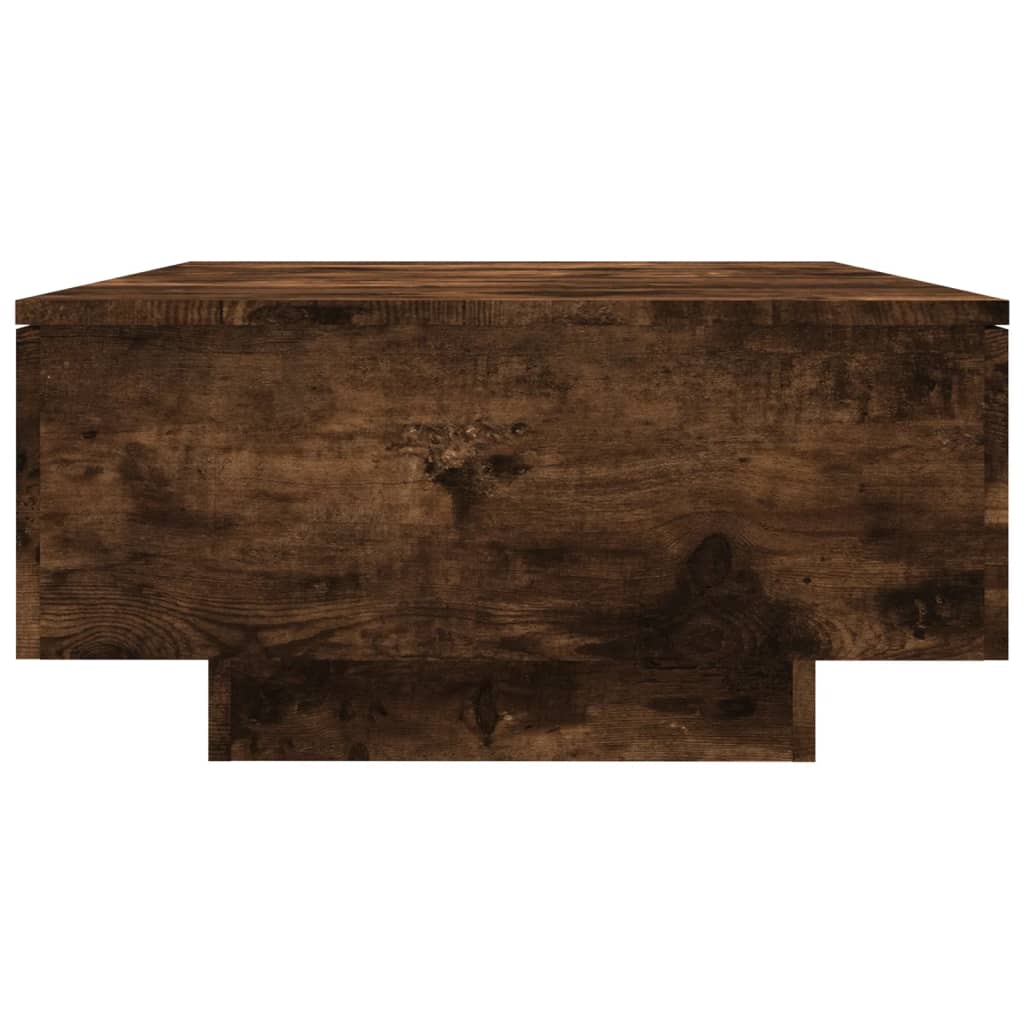 füstös tölgy színű szerelt fa dohányzóasztal 90 x 60 x 31 cm