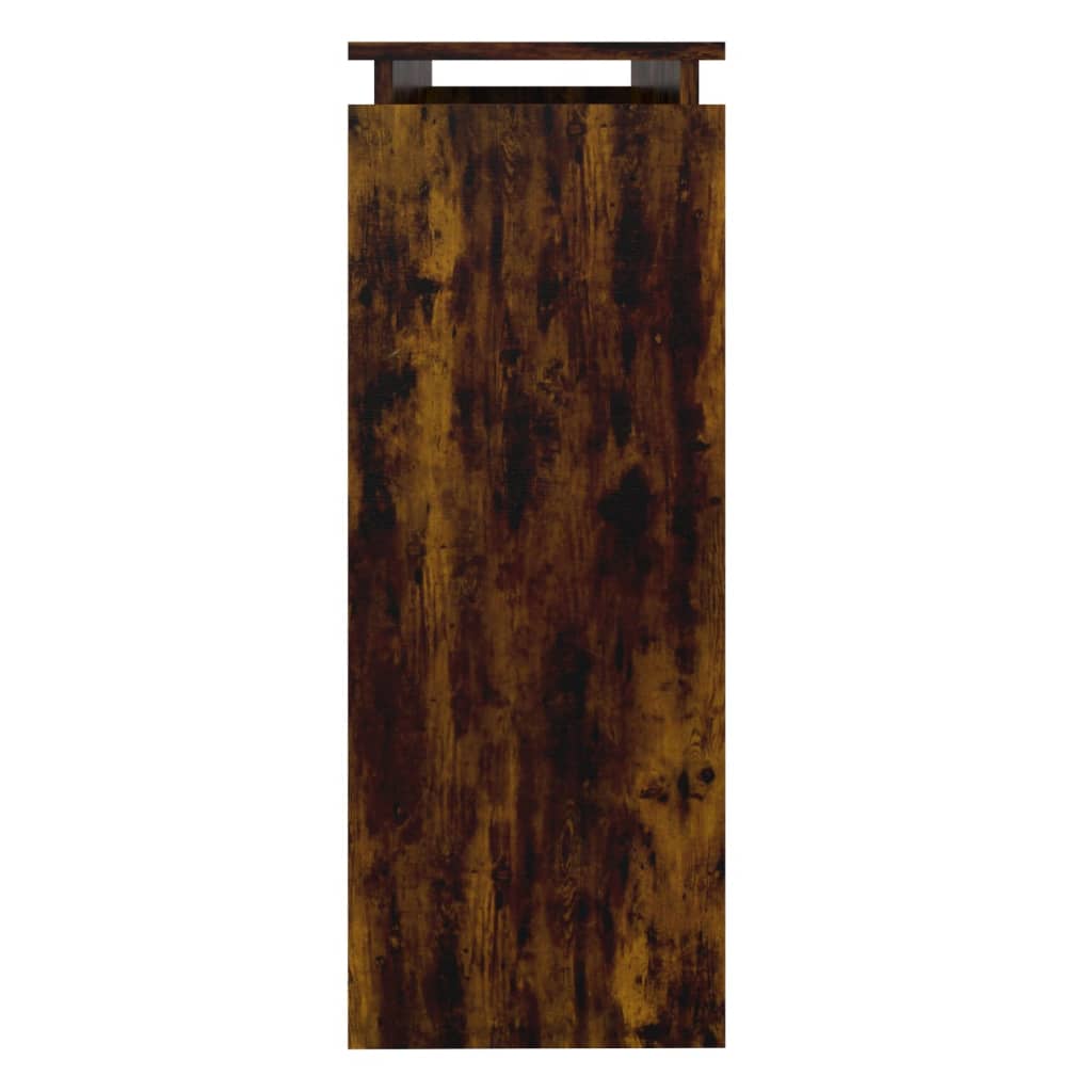 füstös tölgy színű szerelt fa tálalóasztal 102 x 30 x 80 cm
