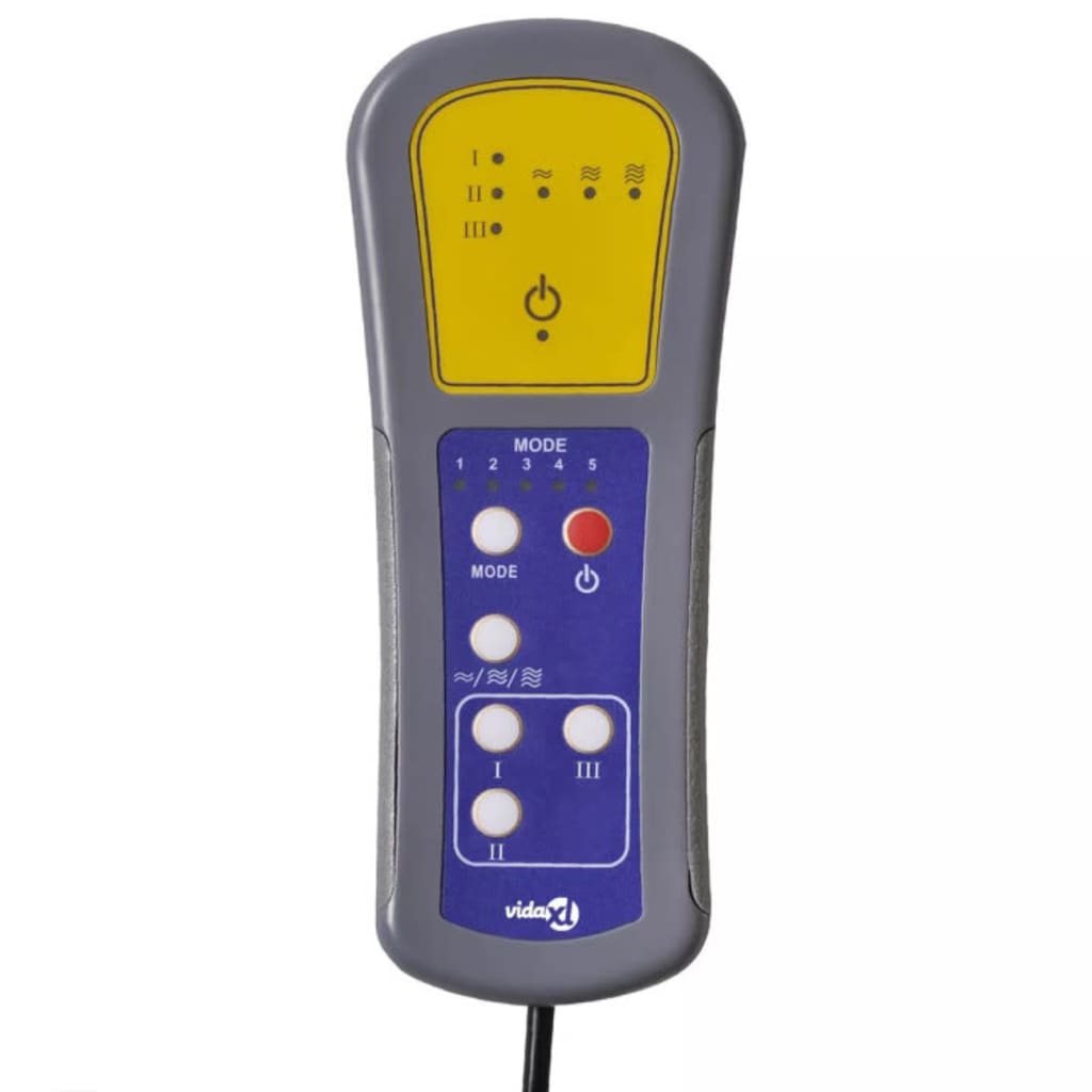 sötétszürke szövet elektromos masszázsfotel