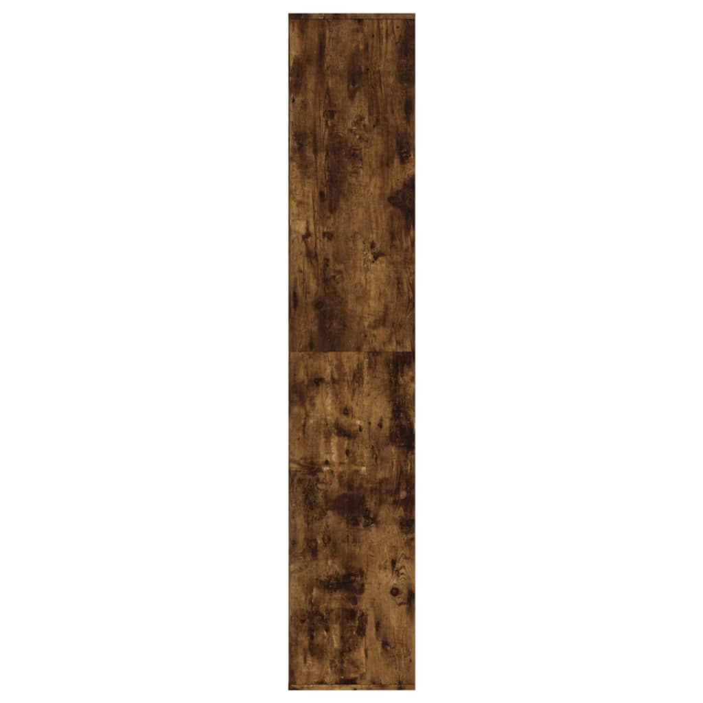 füstös tölgy színű szerelt fa cipősszekrény 54 x 34 x 183 cm
