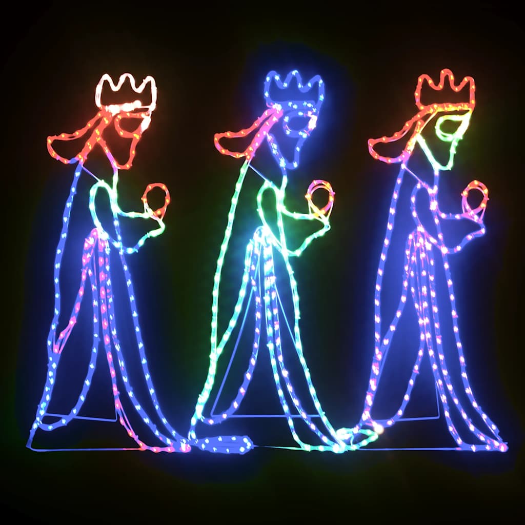 karácsonyi "három királyok" figura 504 LED-del 99,5 x 45,5 cm