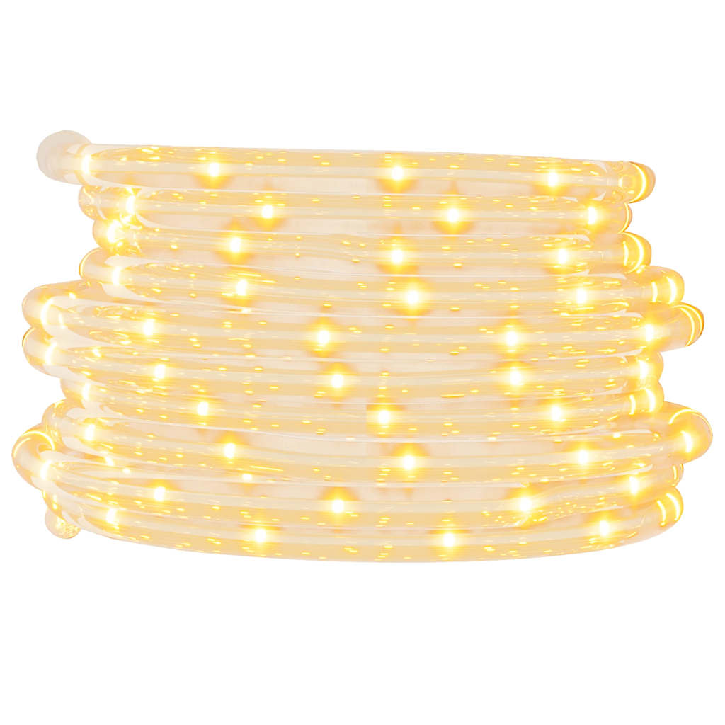 PVC fényfüzér 120 meleg fehér LED-del 5 m