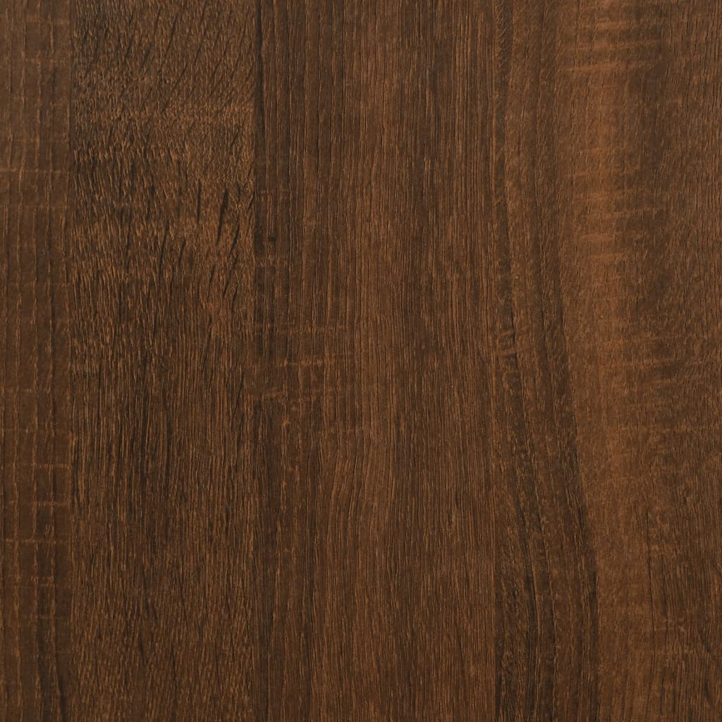 barna tölgy színű szerelt fa monitorállvány 100 x 24 x 13 cm