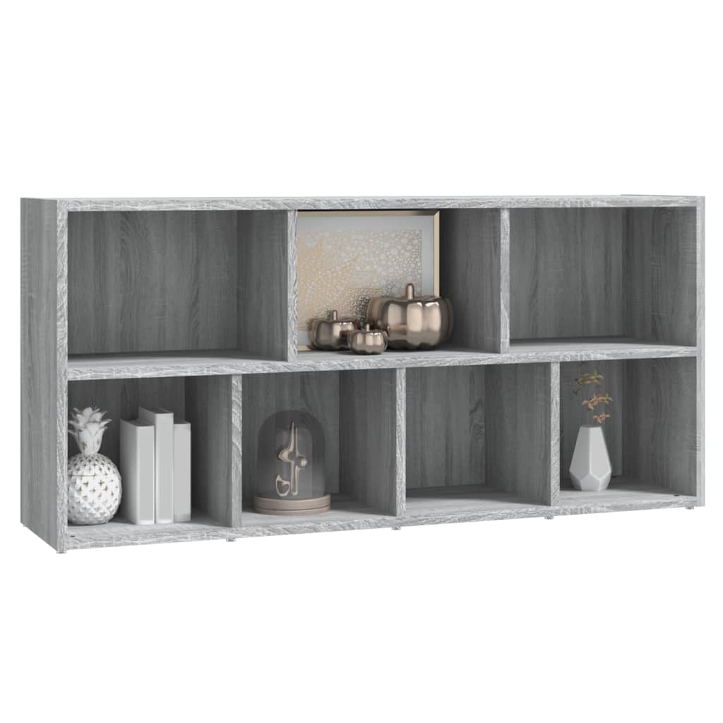 szürke sonoma színű könyvszekrény 50 x 25 x 106 cm