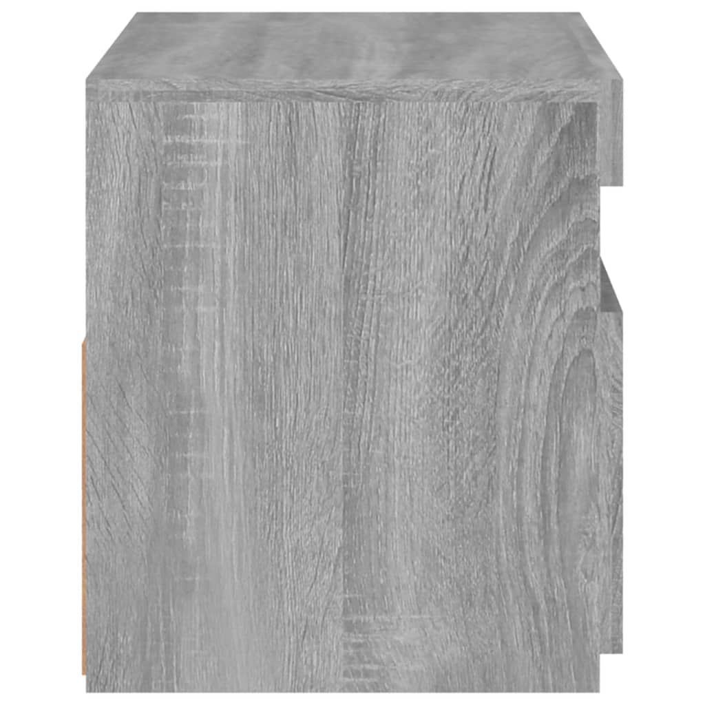 szürke sonoma színű TV-szekrény LED-ekkel 60 x 35 x 40 cm