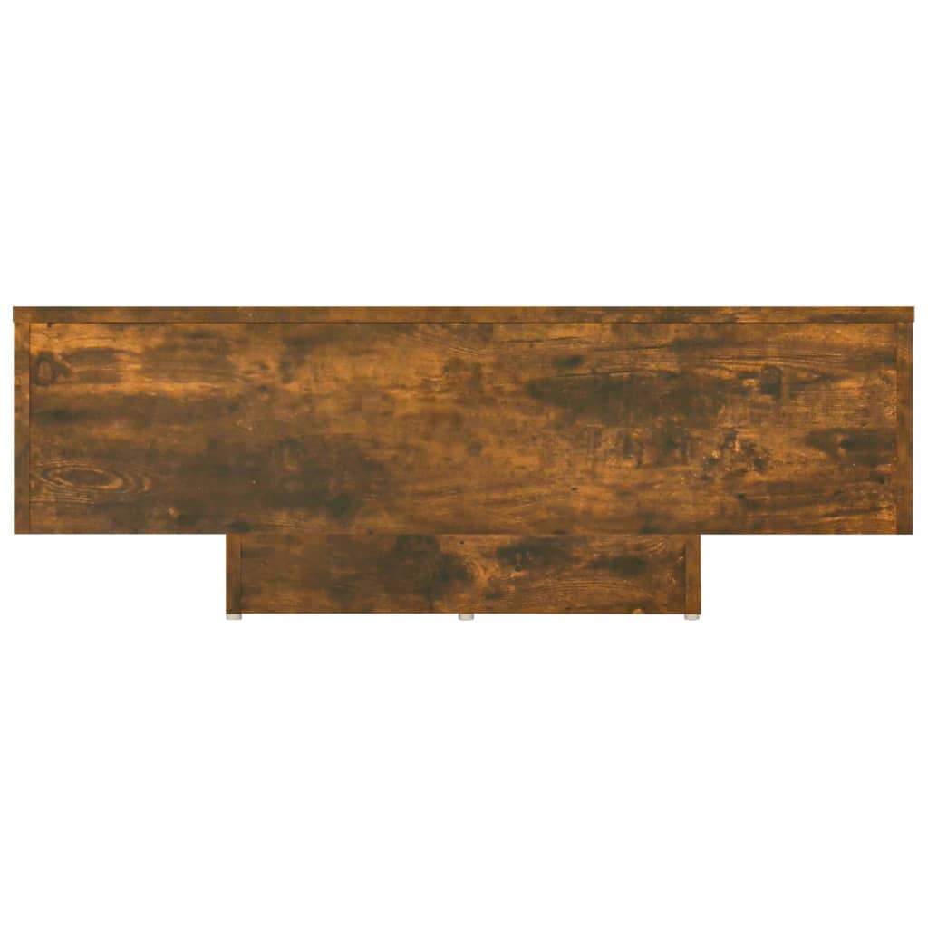 füstös tölgy színű szerelt fa dohányzóasztal 85 x 55 x 31 cm