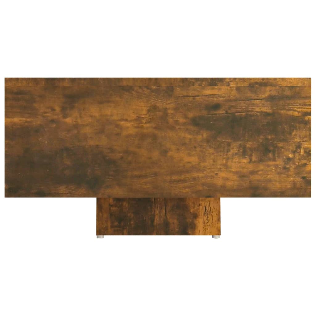 füstös tölgy színű szerelt fa dohányzóasztal 85 x 55 x 31 cm