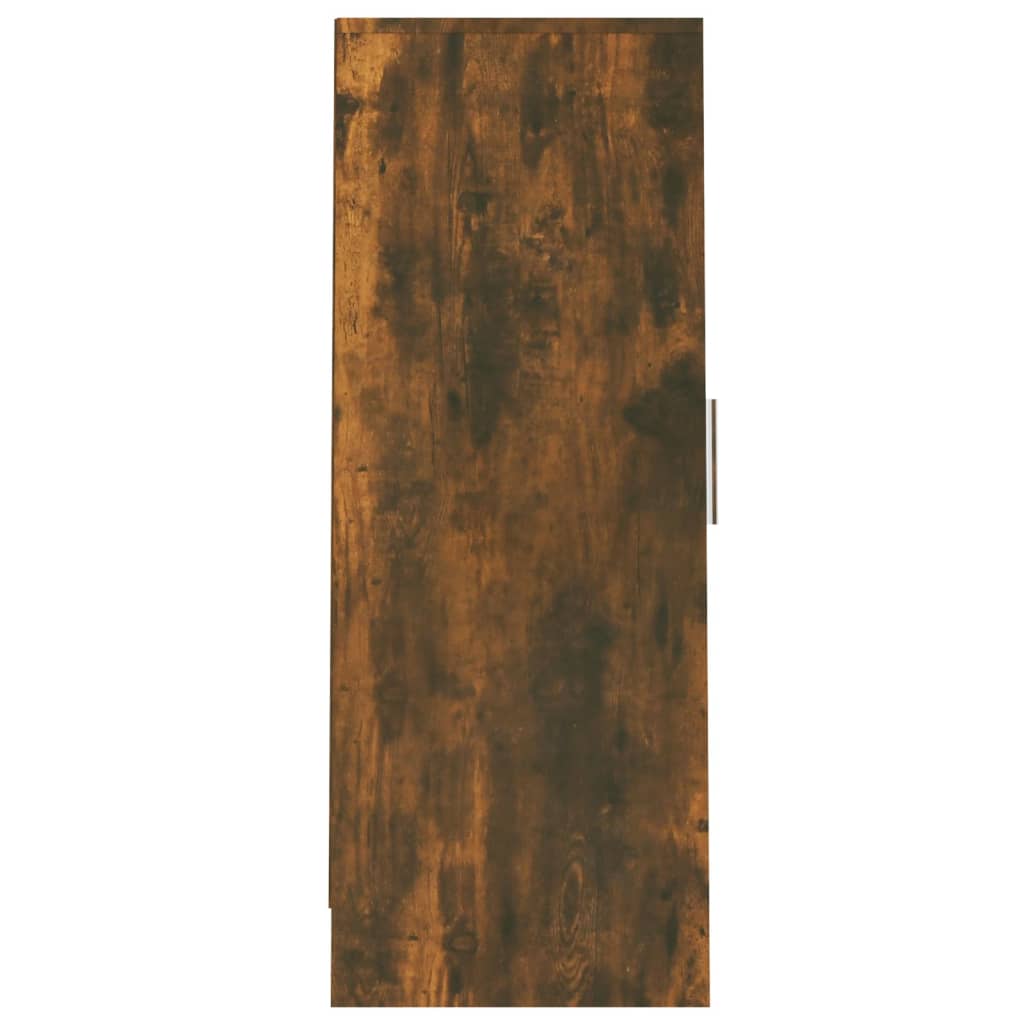füstös tölgy színű szerelt fa cipősszekrény 32 x 35 x 92 cm