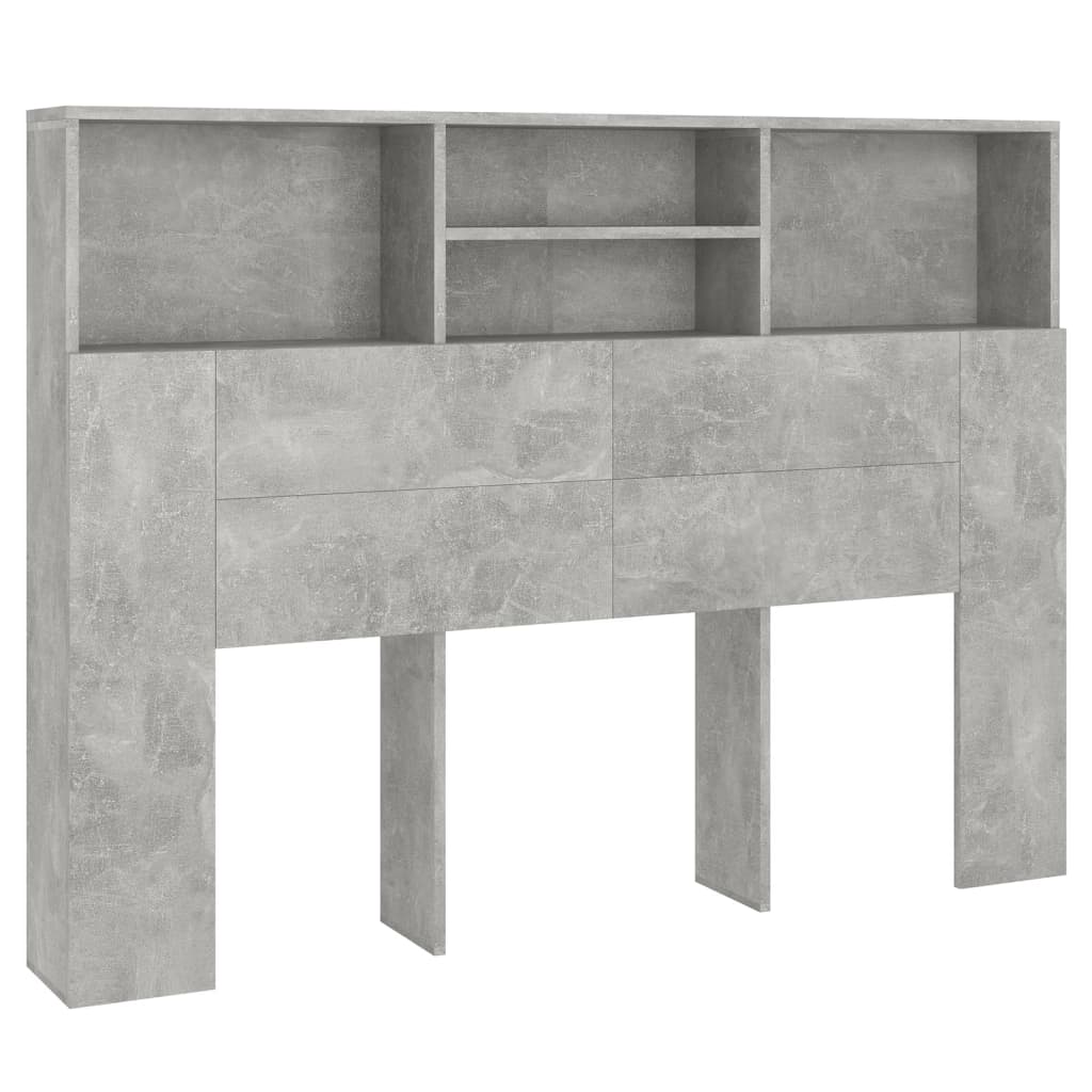 betonszürke áthidaló szekrény 140 x 19 x 103,5 cm