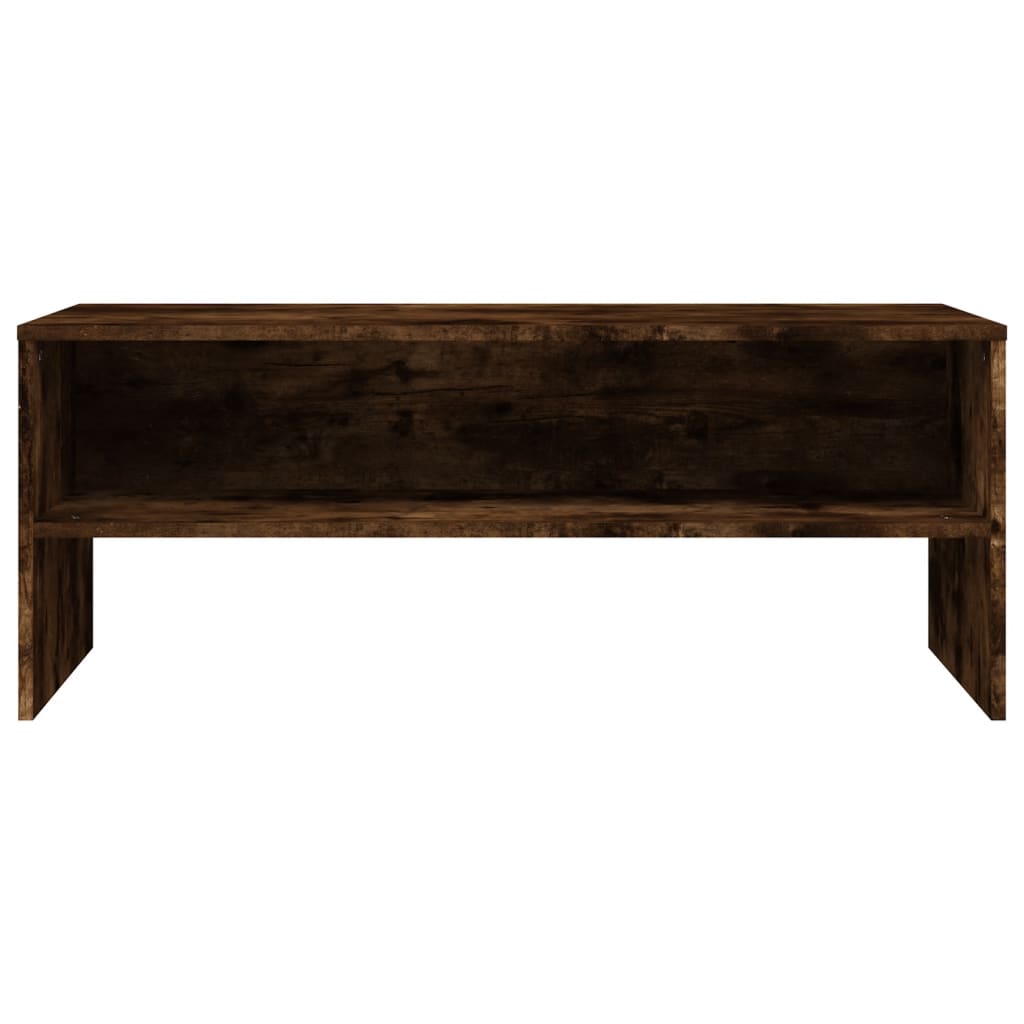 füstös tölgy színű szerelt fa TV-szekrény 100 x 40 x 40 cm