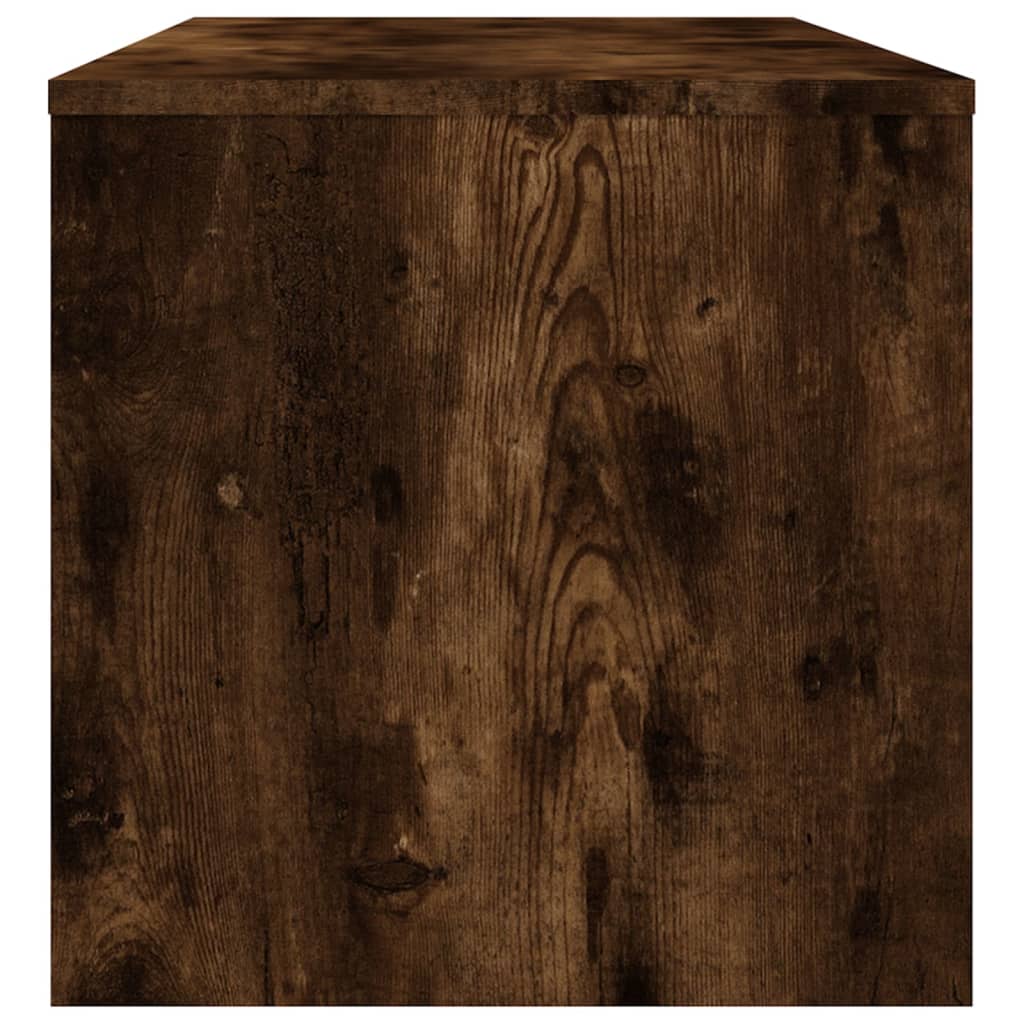 füstös tölgy színű szerelt fa TV-szekrény 100 x 40 x 40 cm