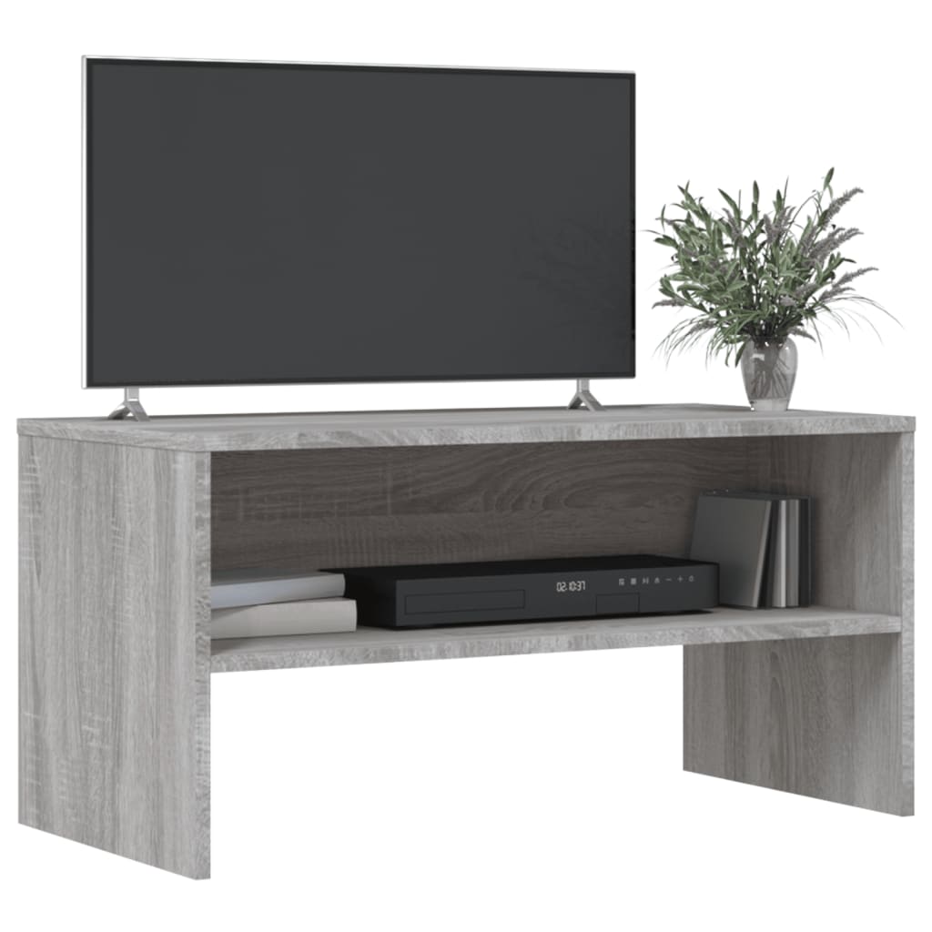 szürke sonoma szerelt fa TV-szekrény 80 x 40 x 40 cm
