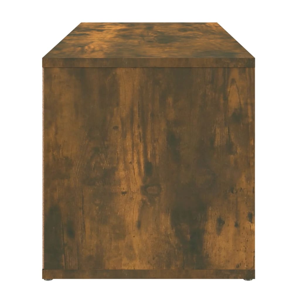 füstös tölgy színű szerelt fa TV-szekrény 80 x 34 x 36 cm