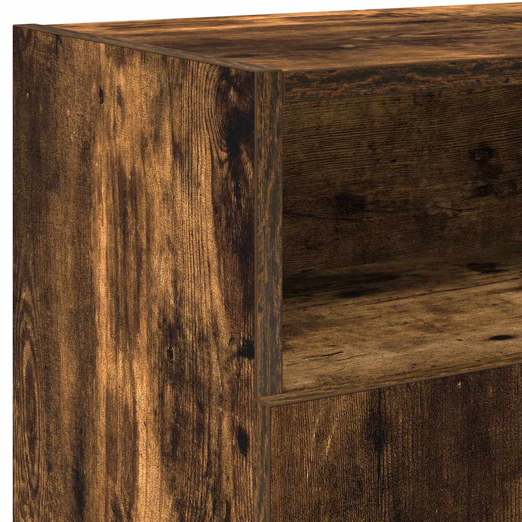 füstös tölgy színű LED-es TV-szekrény 120 x 30 x 50 cm