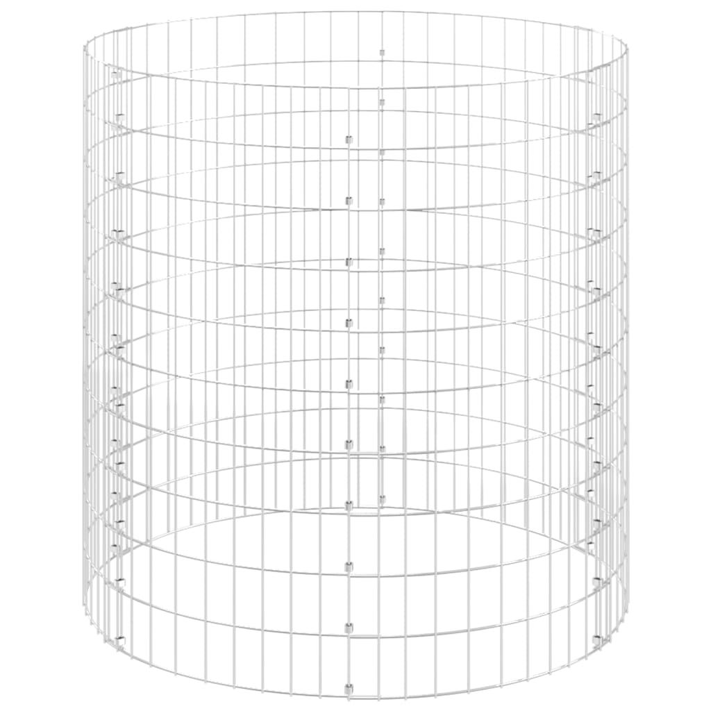 kör alakú horganyzott acél gabion oszlop Ø100 x 100 cm