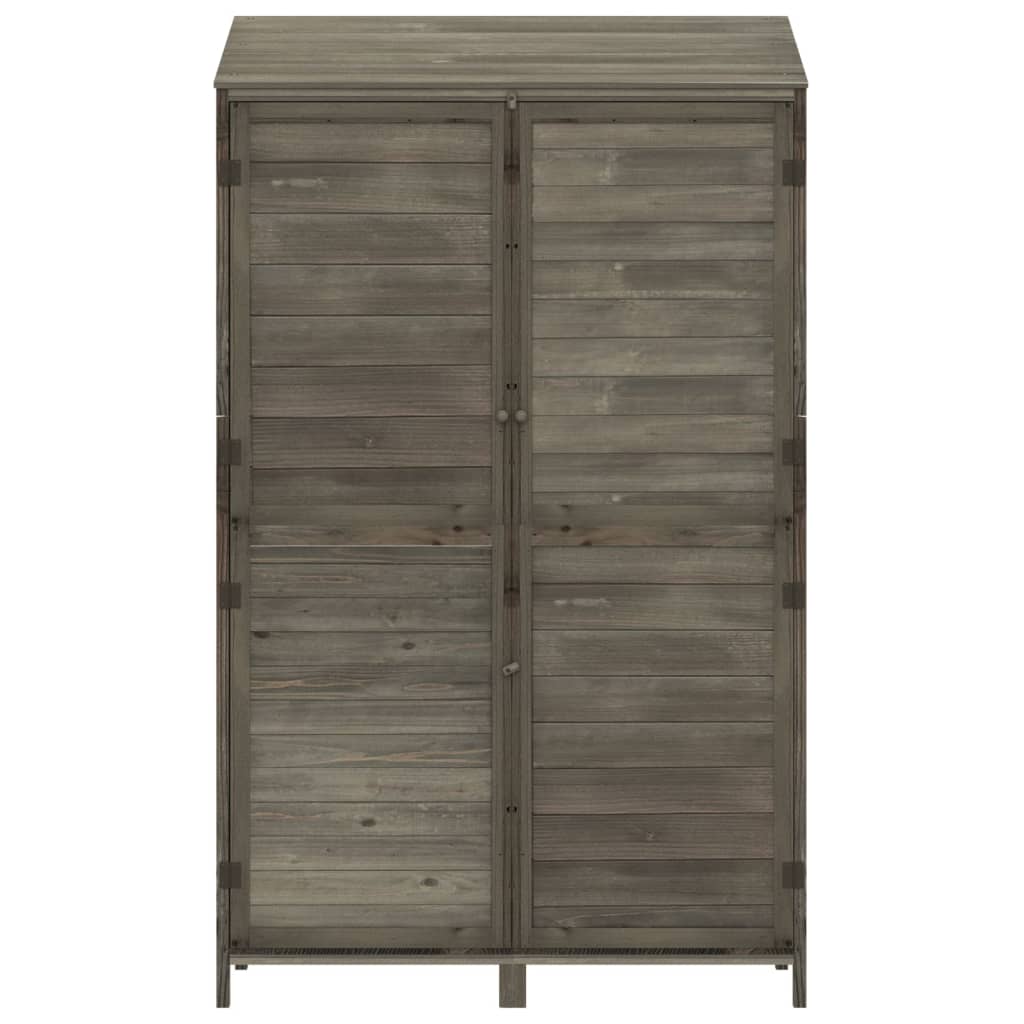 antracit tömör fenyőfa kerti fészer 102x52x174,5 cm