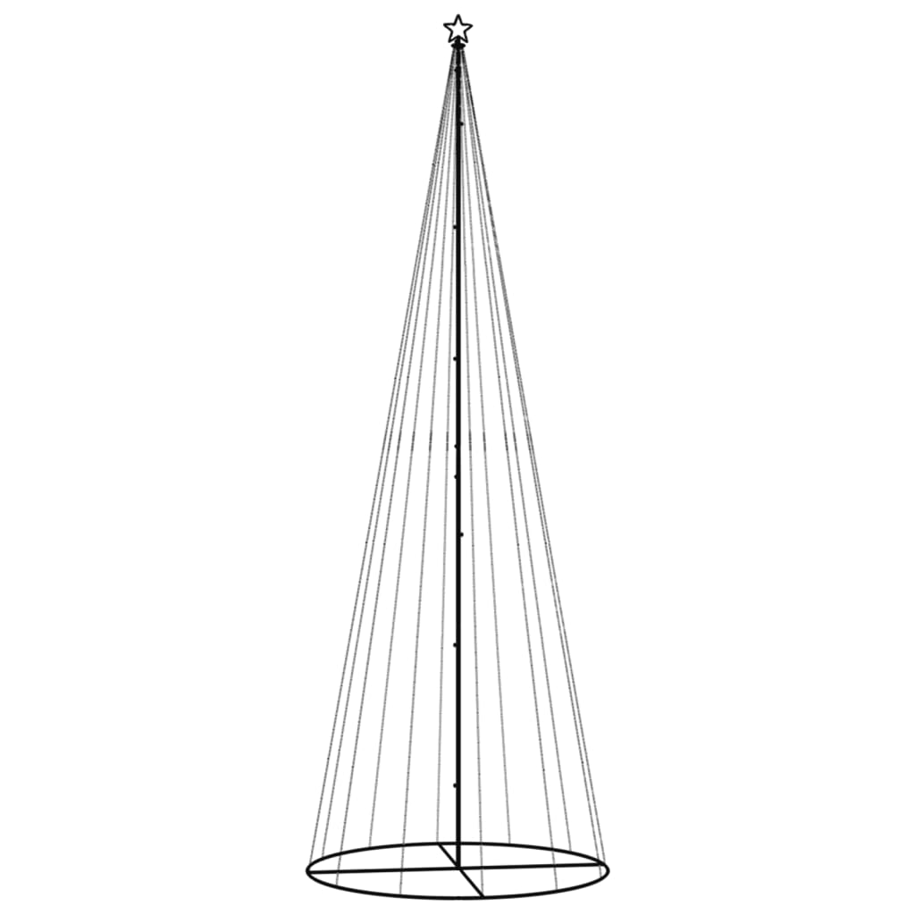 kúp alakú karácsonyfa 732 meleg fehér LED-del 160 x 500 cm