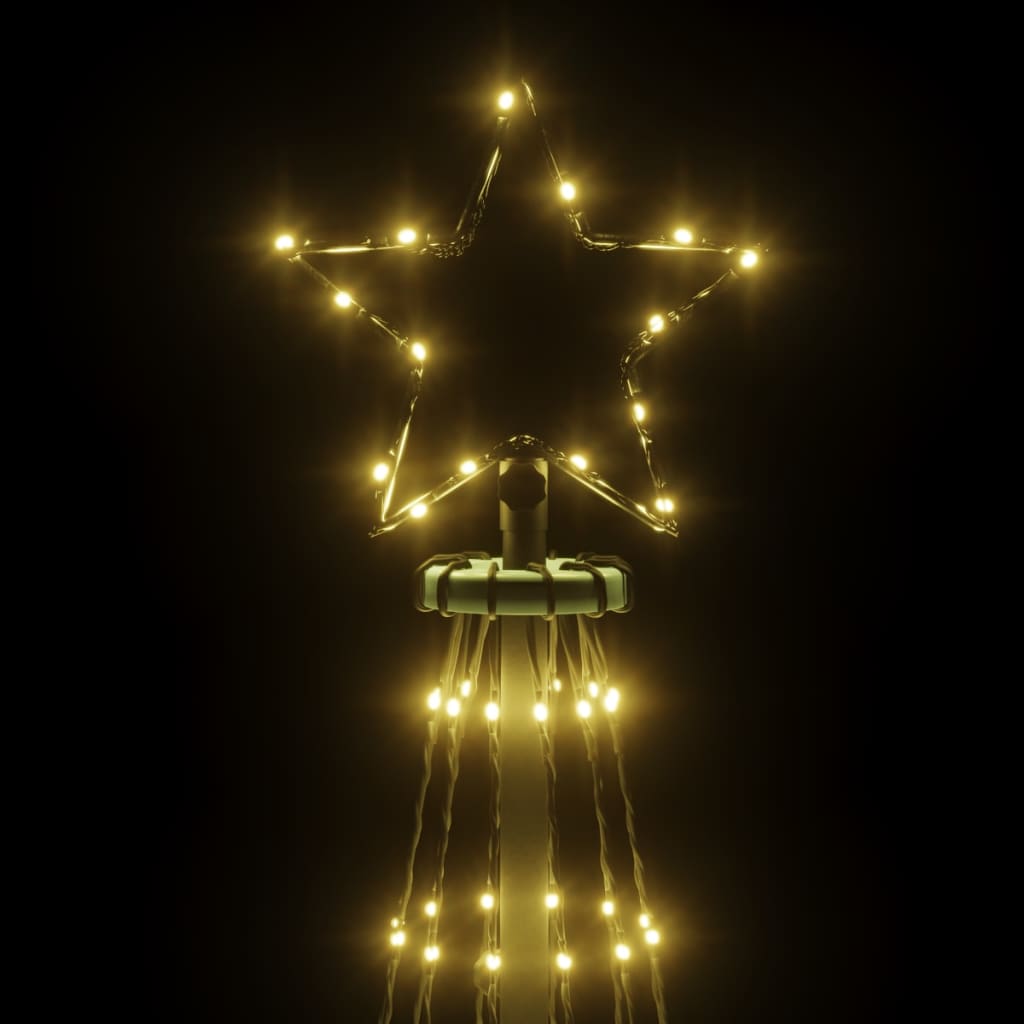 kúp alakú karácsonyfa 732 meleg fehér LED-del 160 x 500 cm