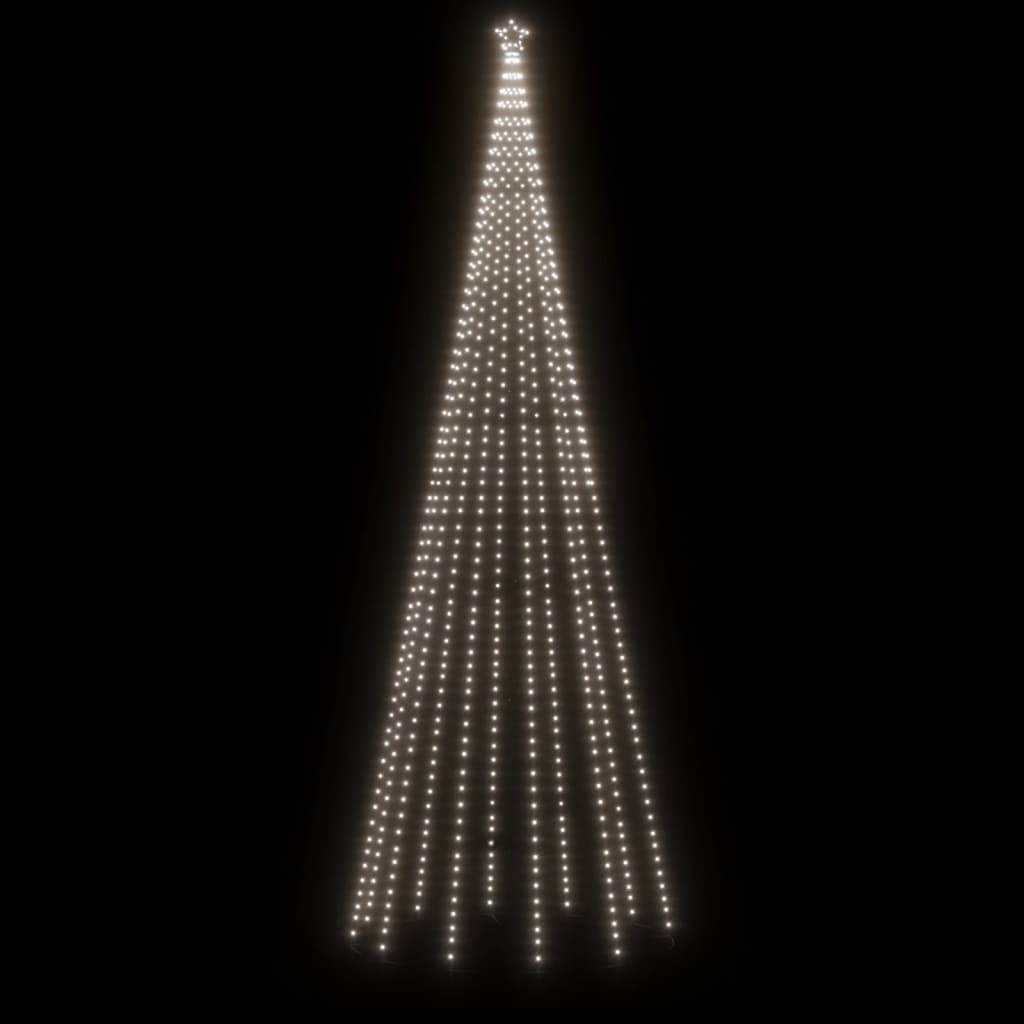 kúp alakú karácsonyfa 732 hideg fehér LED-del 160 x 500 cm