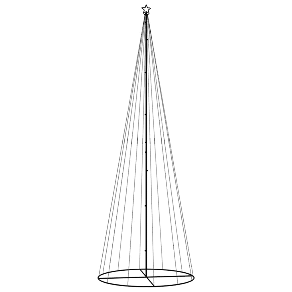 kúp alakú karácsonyfa 732 kék LED-del 100 x 300 cm