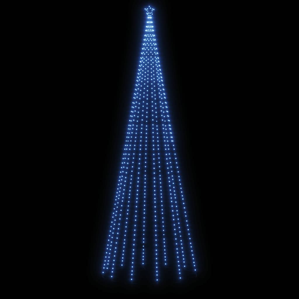 kúp alakú karácsonyfa 732 kék LED-del 100 x 300 cm