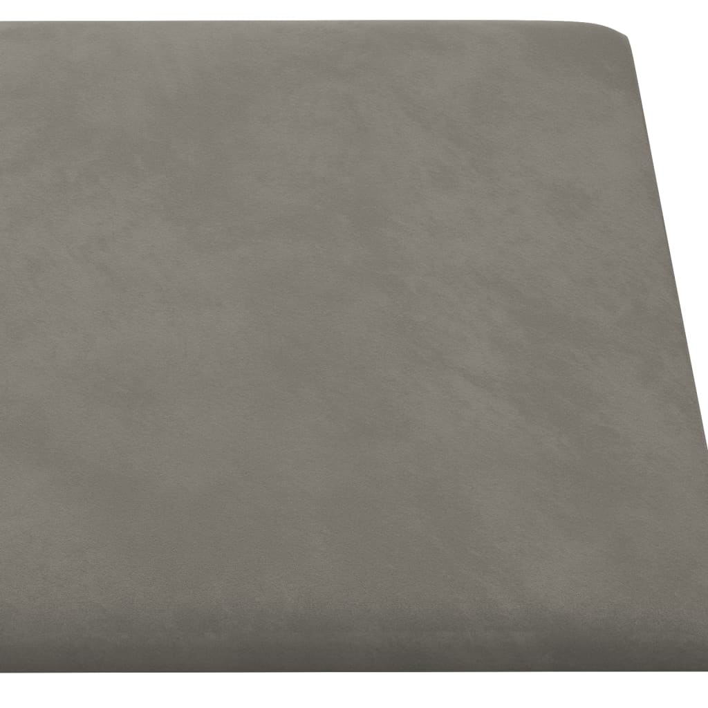 12 db világosszürke bársony fali panel 30 x 30 cm 1,08 m²