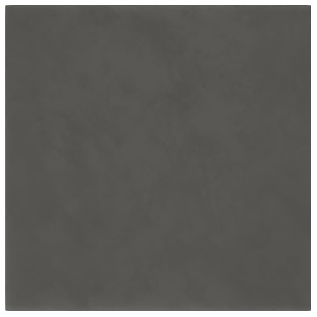 12 db sötétszürke bársony fali panel 30 x 30 cm 1,08 m²