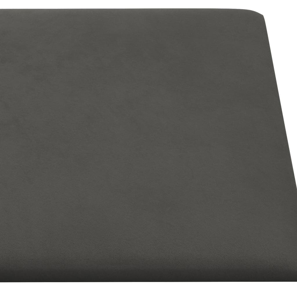 12 db sötétszürke bársony fali panel 30 x 30 cm 1,08 m²