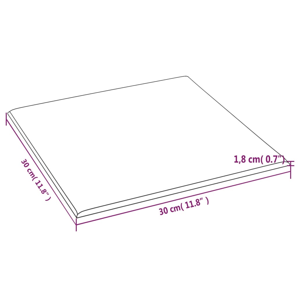12 db sötétszürke bársony fali panel 30 x 30 cm 1,08 m²