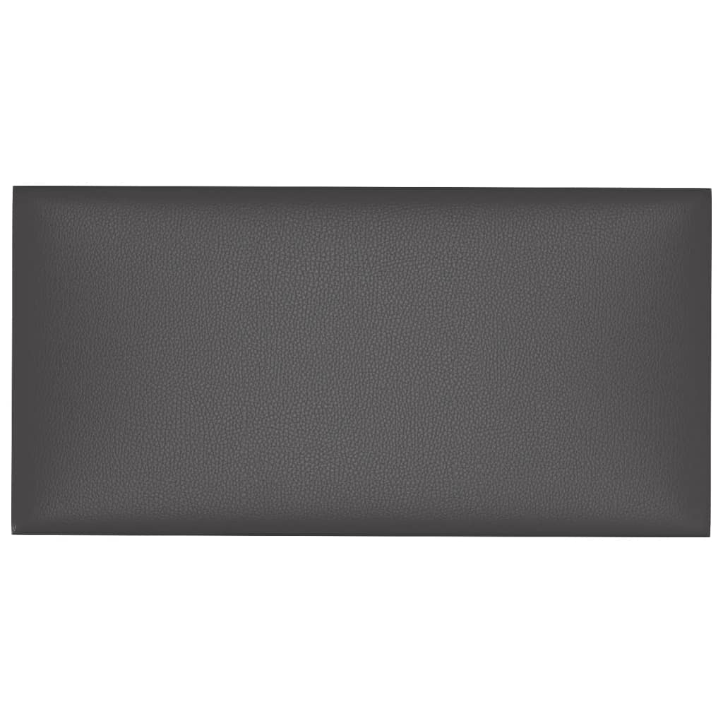 12 db szürke műbőr fali panel 60 x 30 cm 2,16 m²