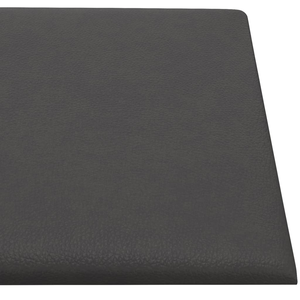 12 db szürke műbőr fali panel 60 x 30 cm 2,16 m²