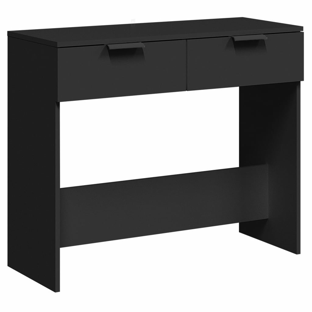 fekete szerelt fa tálalóasztal 90 x 36 x 75 cm