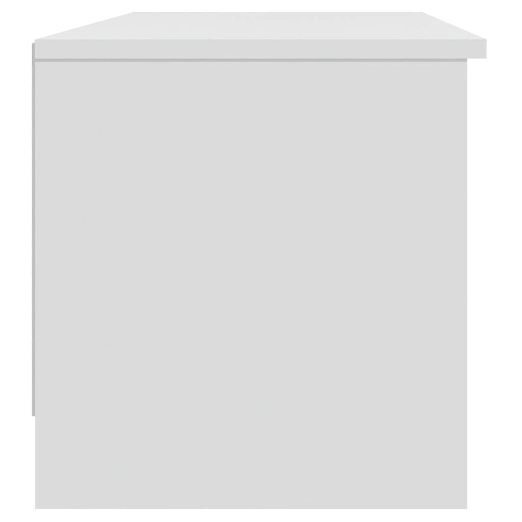 fehér szerelt fa TV-szekrény 102 x 35,5 x 36,5 cm