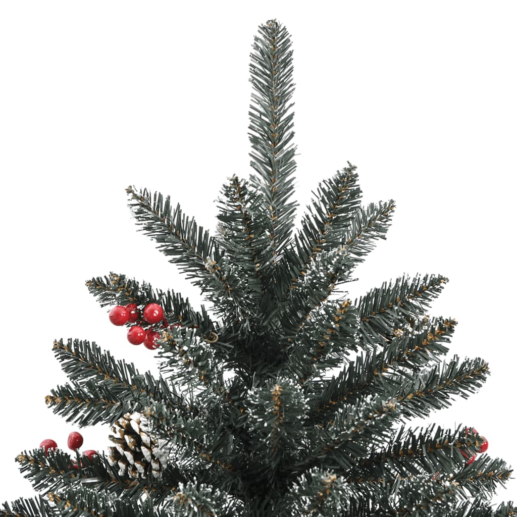 zöld PVC műkarácsonyfa állvánnyal 120 cm