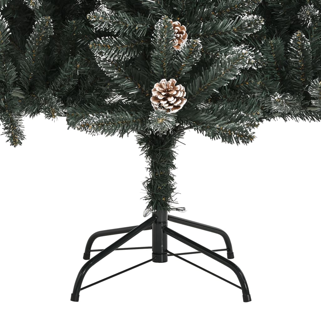 zöld PVC műkarácsonyfa állvánnyal 150 cm