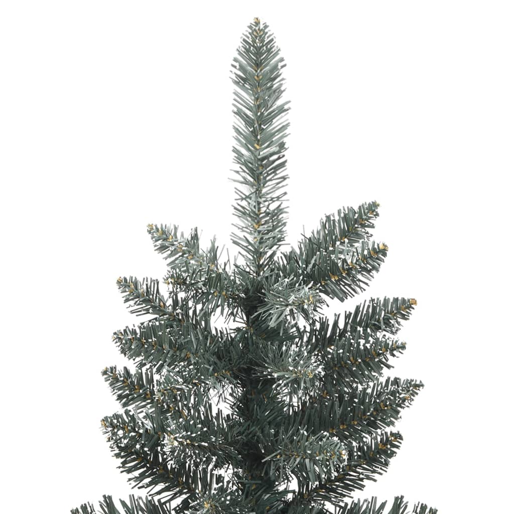 zöld PVC vékony műkarácsonyfa állvánnyal 120 cm