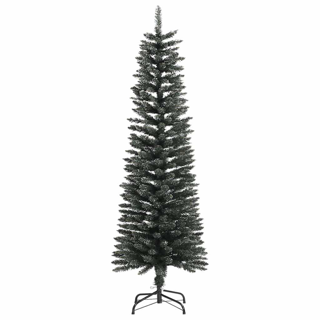 zöld PVC vékony műkarácsonyfa állvánnyal 150 cm