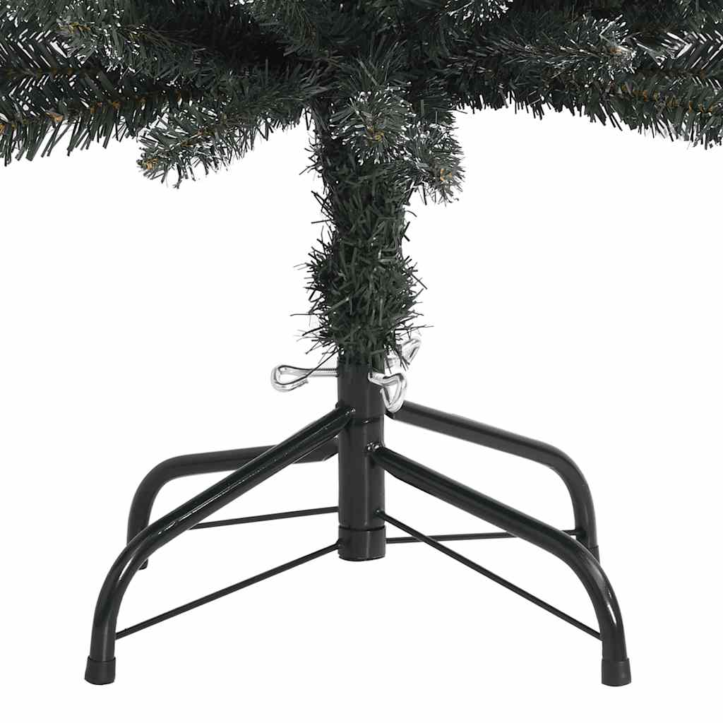 zöld PVC vékony műkarácsonyfa állvánnyal 150 cm