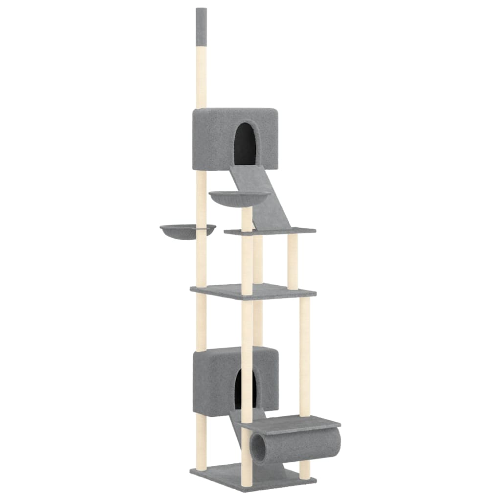 világosszürke plafonig érő kaparófa 277-303 cm