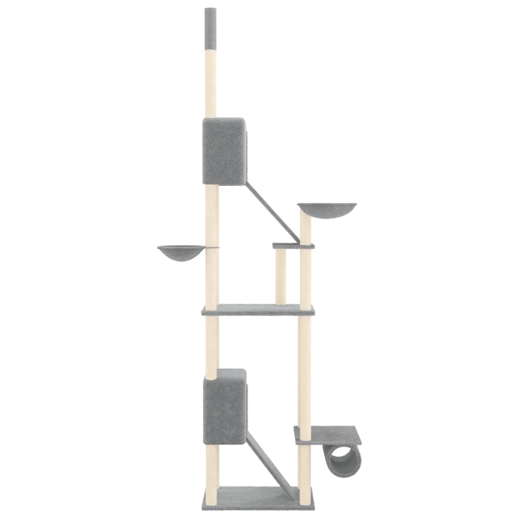 világosszürke plafonig érő kaparófa 277-303 cm
