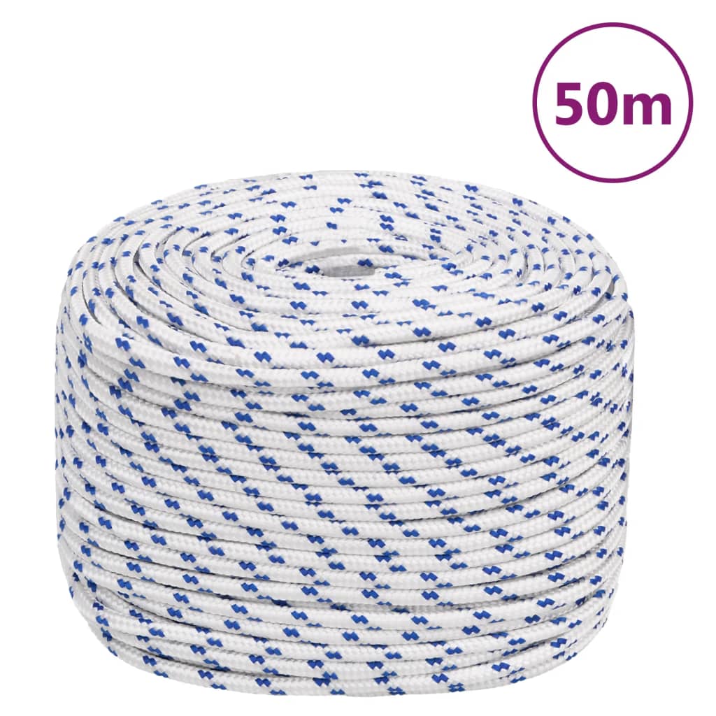 fehér polipropilén hajókötél 6 mm 50 m